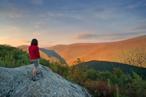 Berkshire mountains, Massachusetts, hiker, shutterstock_318219197