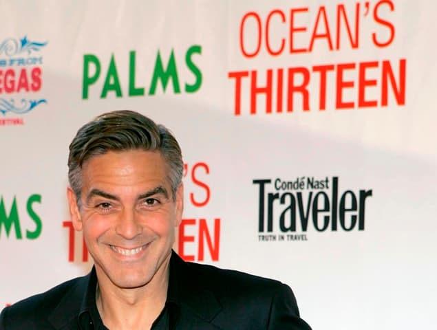 George Clooney, "Ocean's Thirteen", Palms Casino Resort, Las Vegas, Nevada, gambling, gaming, betting,