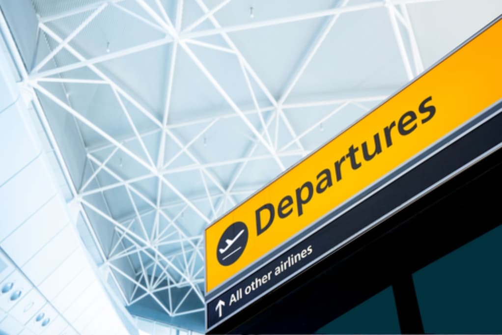 depart, departure, leave, leaving, exit