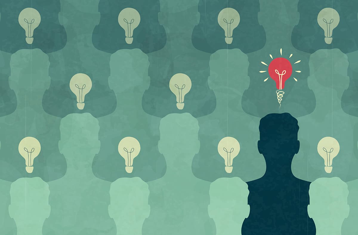 Idea light bulb