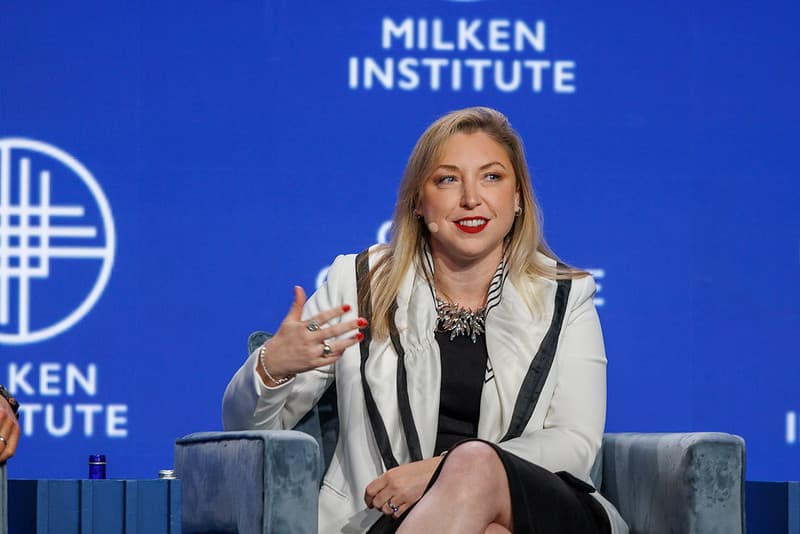 Ashley Baum at Milken Institute event panel