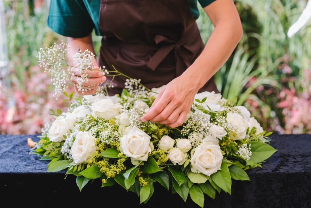funeral, flowers
