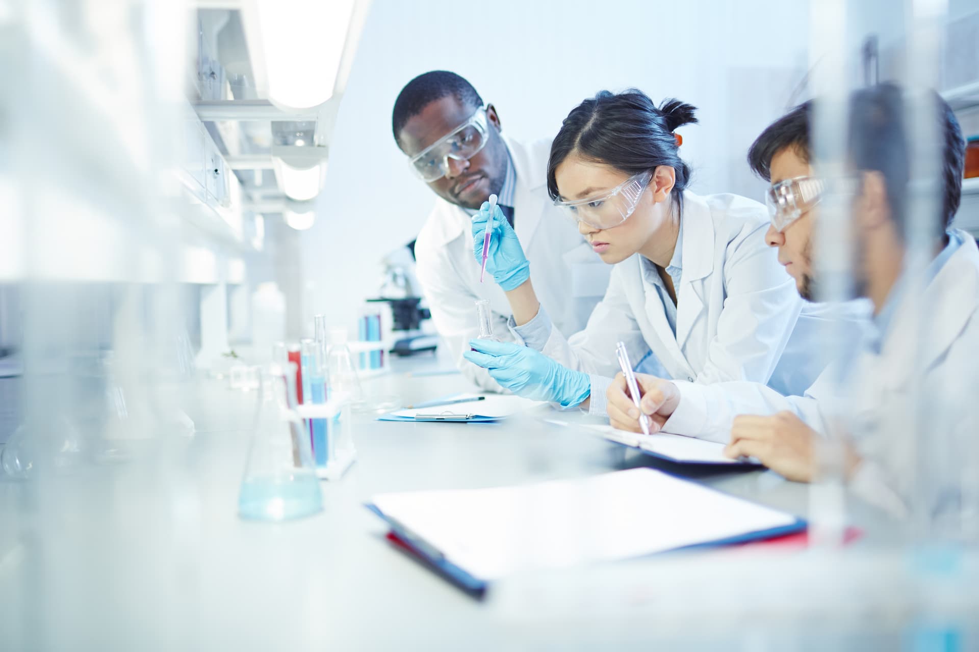 scientists, lab, clinical trial, clinical research