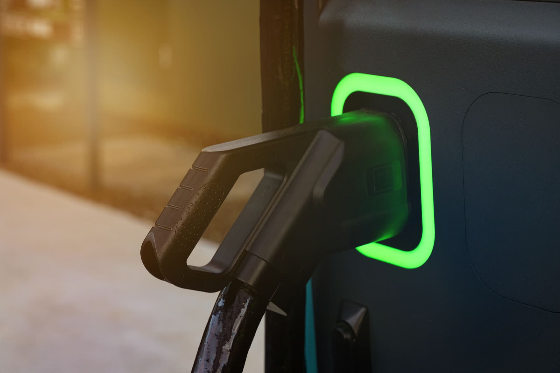 Image of an electric car charger.