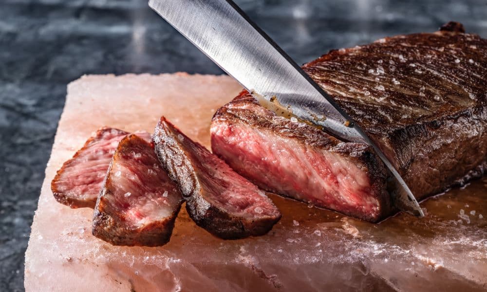A cut of beef from Fogo de Chão.