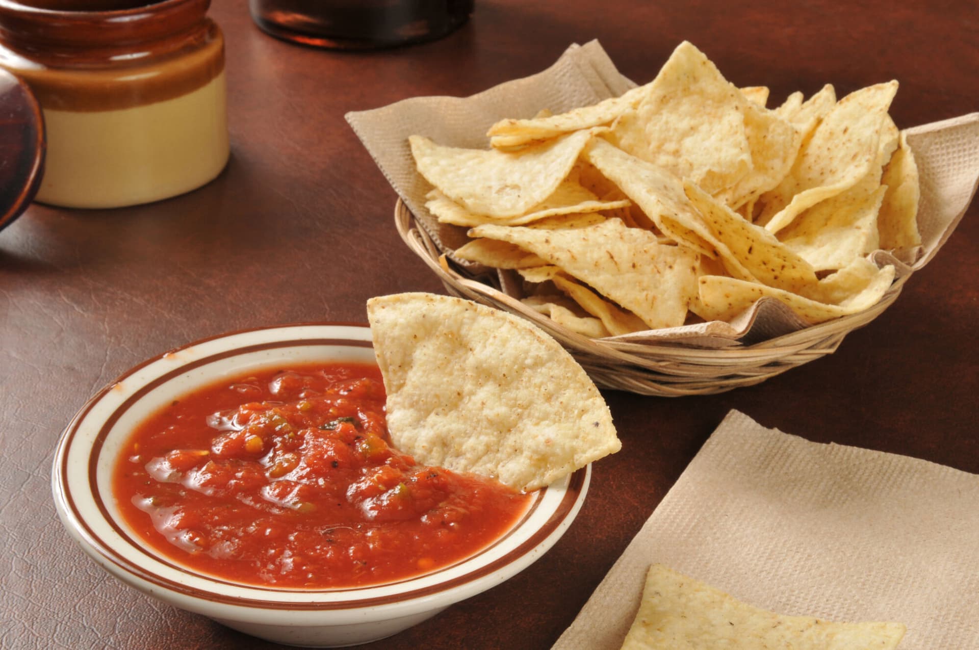 Salsa and tortilla chips