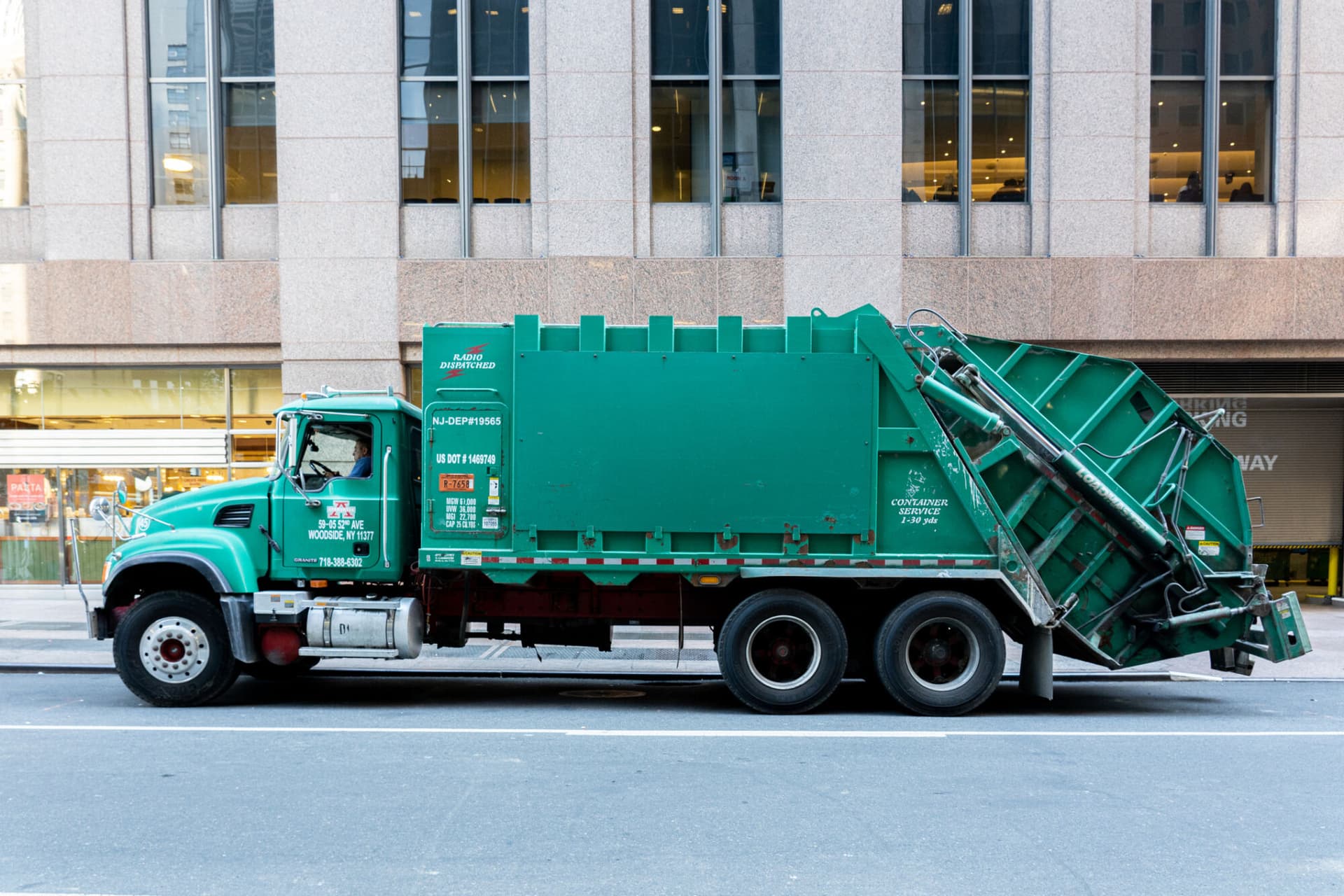 waste management truck