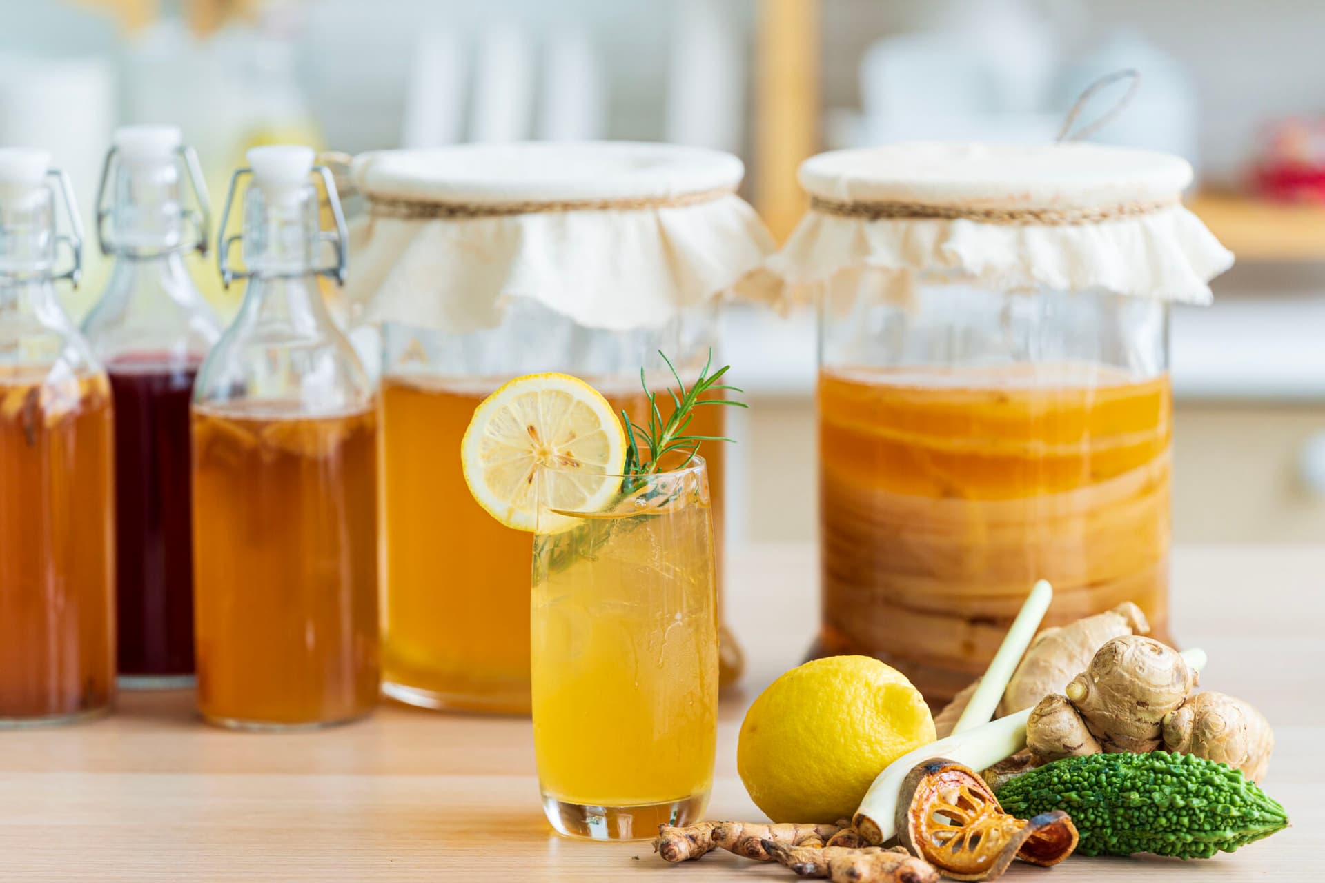 Functional beverage kambucha