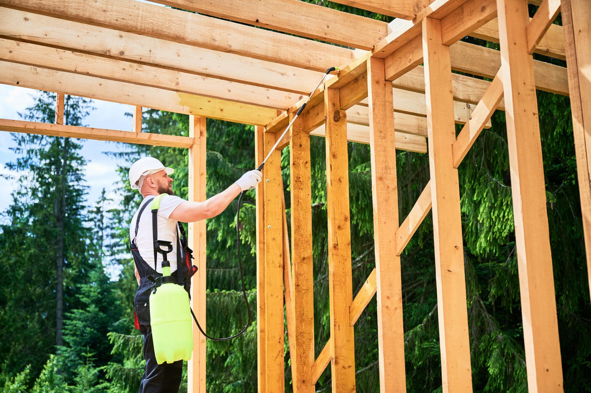Fire retardant wood chemical spraying_Getty