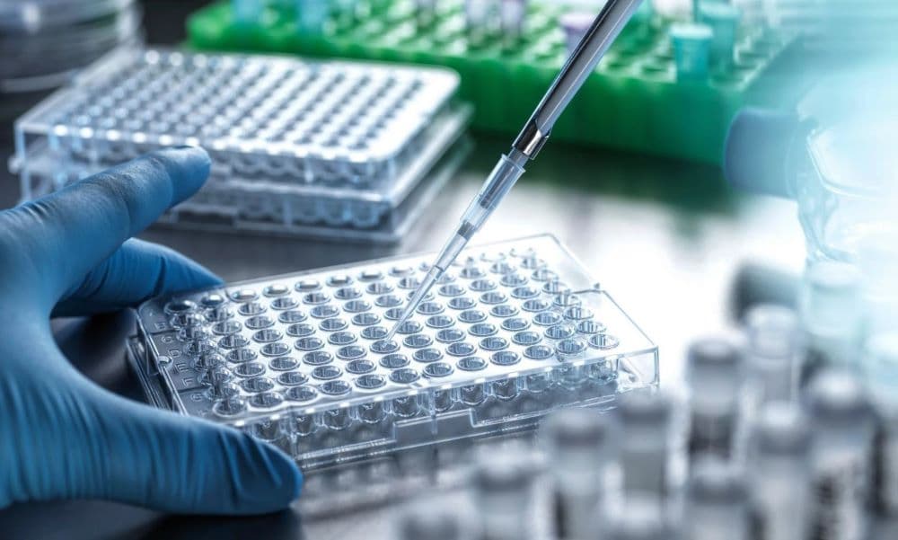 Picture of medical testing in a laboratory.