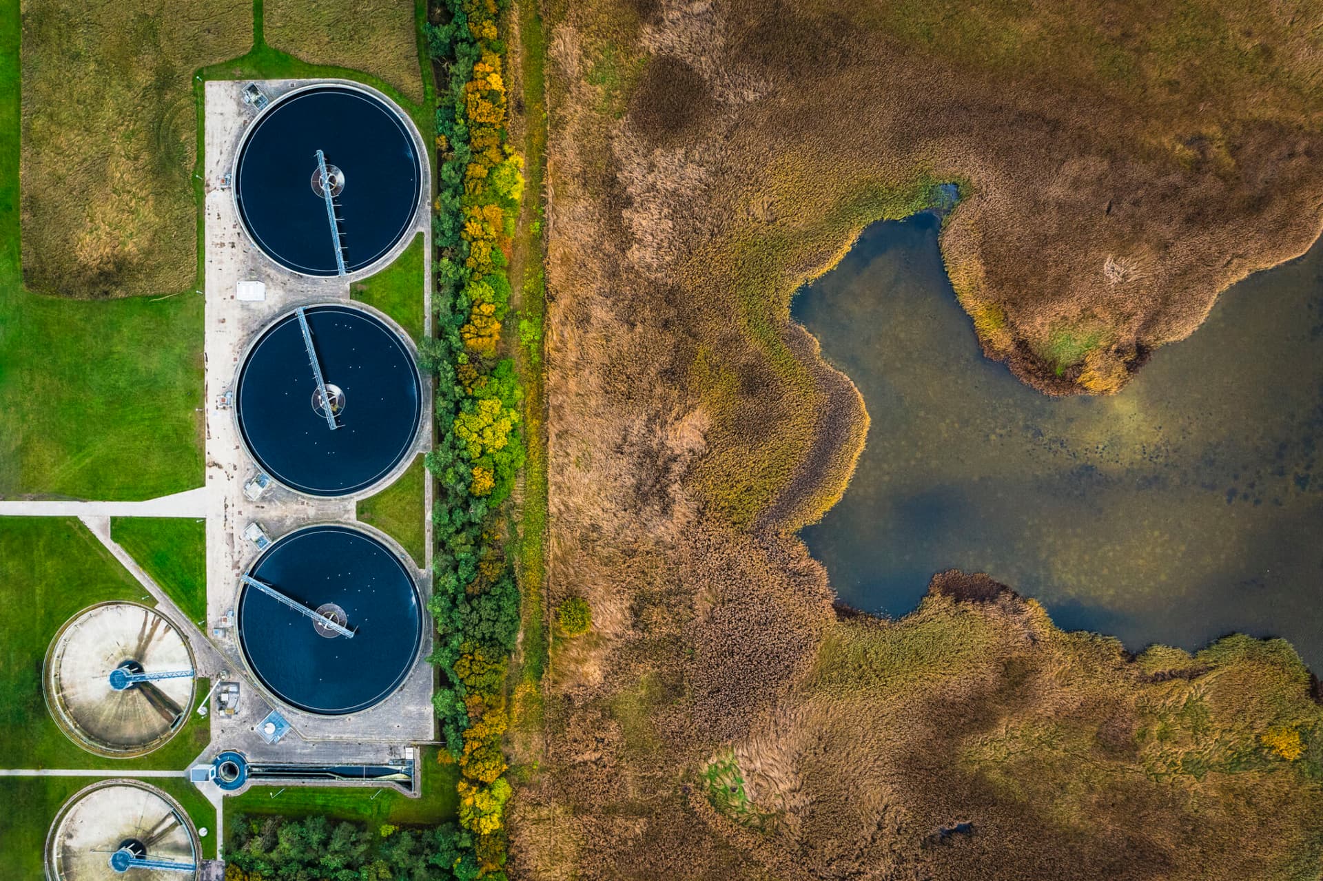 water sewage treatment plant