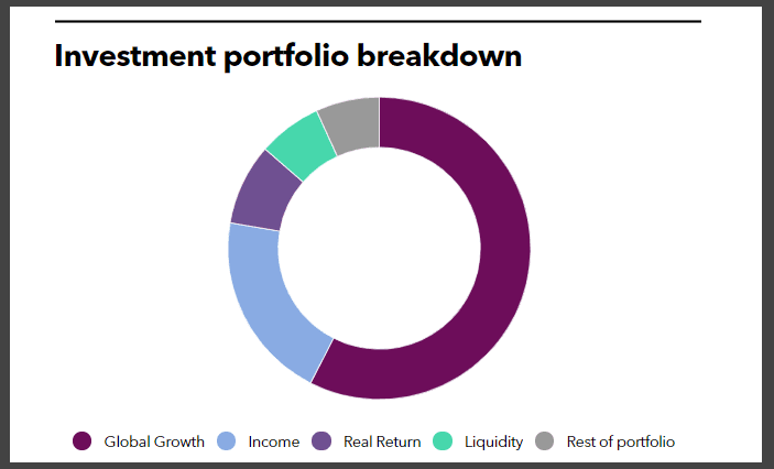 NJDOI's investment portfolio breakdown