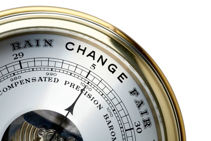 Barometer change
