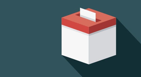 An illustration of a ballot box