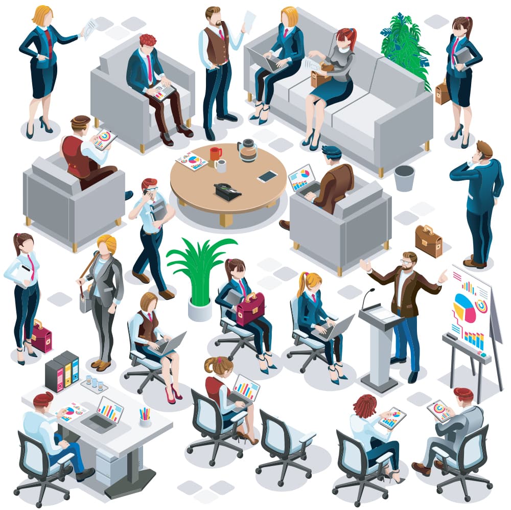 Diversity office graphic