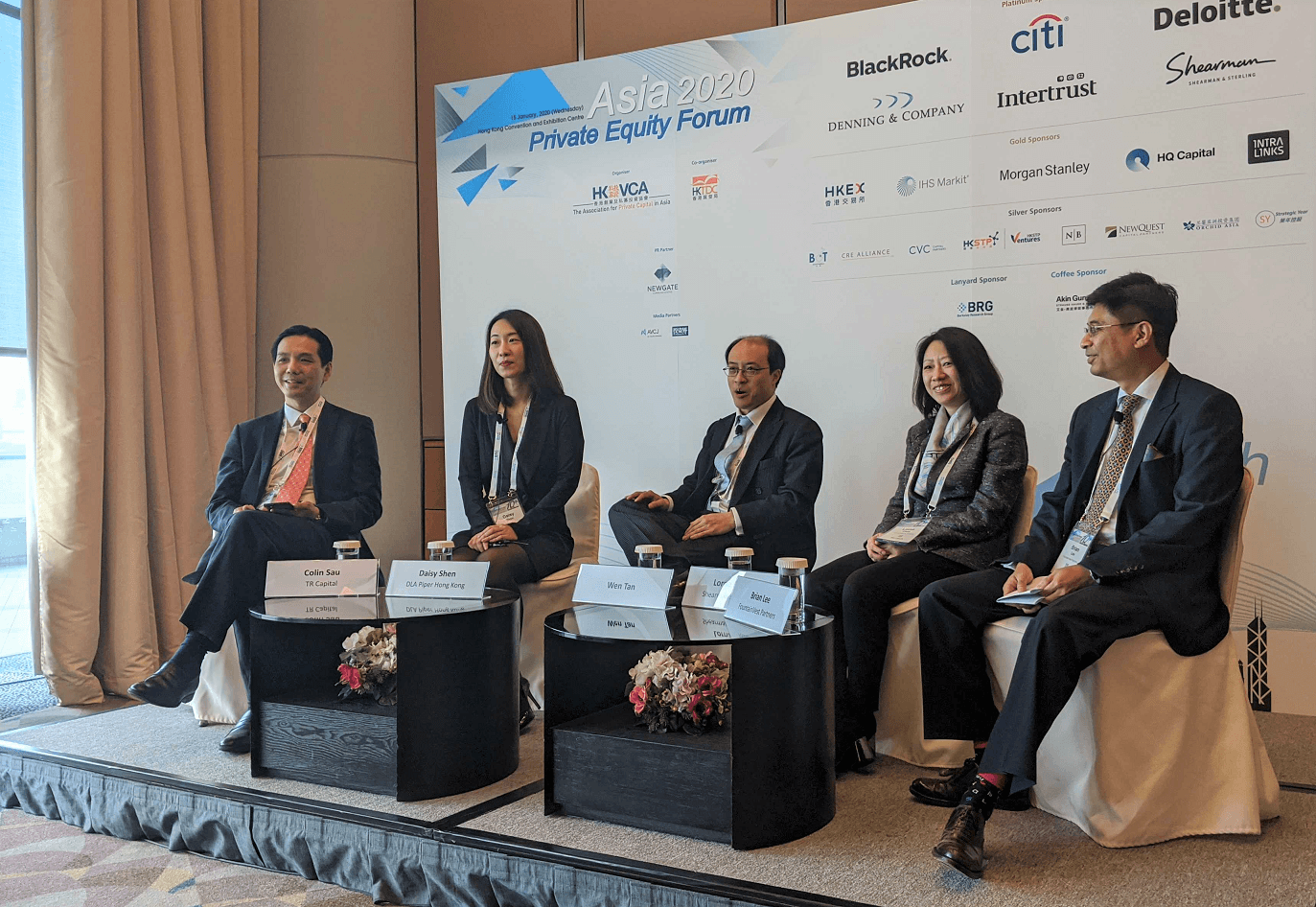 Panelists at the HKVCA Asia Private Equity Forum