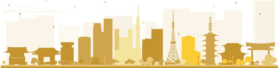 Tokyo silhouette illustration