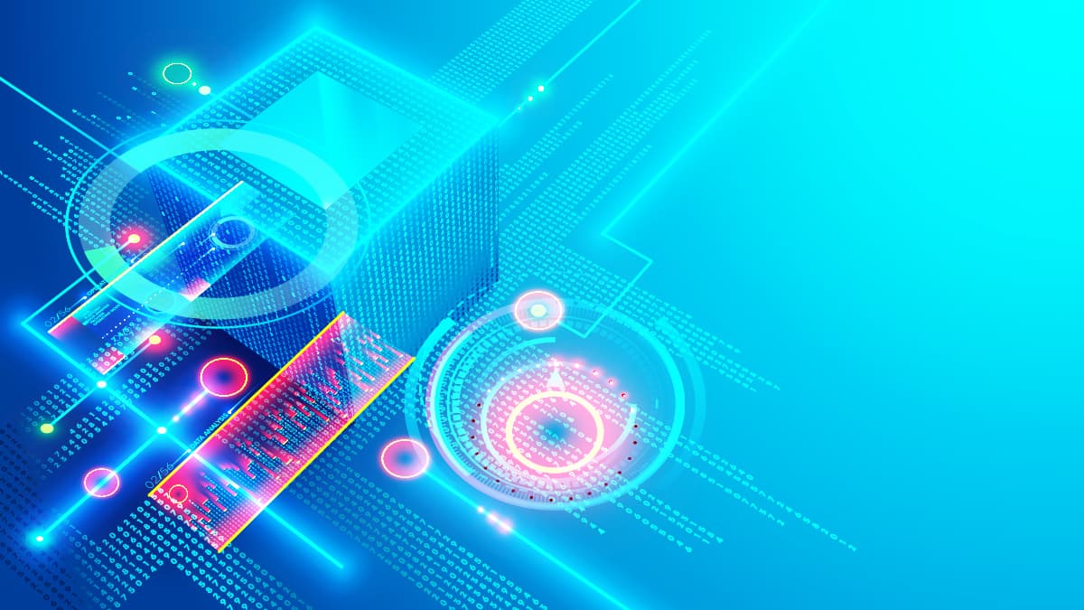 Abstract illustration of a circuit board
