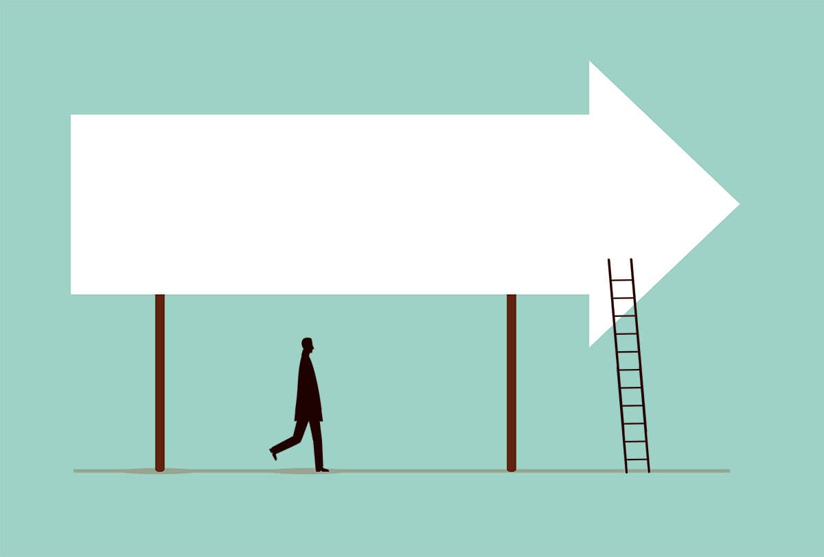 Illustration of arrow pointing right