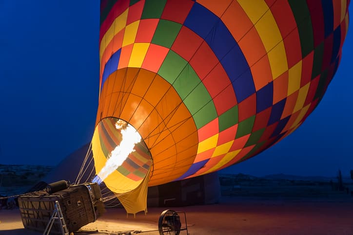 Hot Air Balloon Take Off