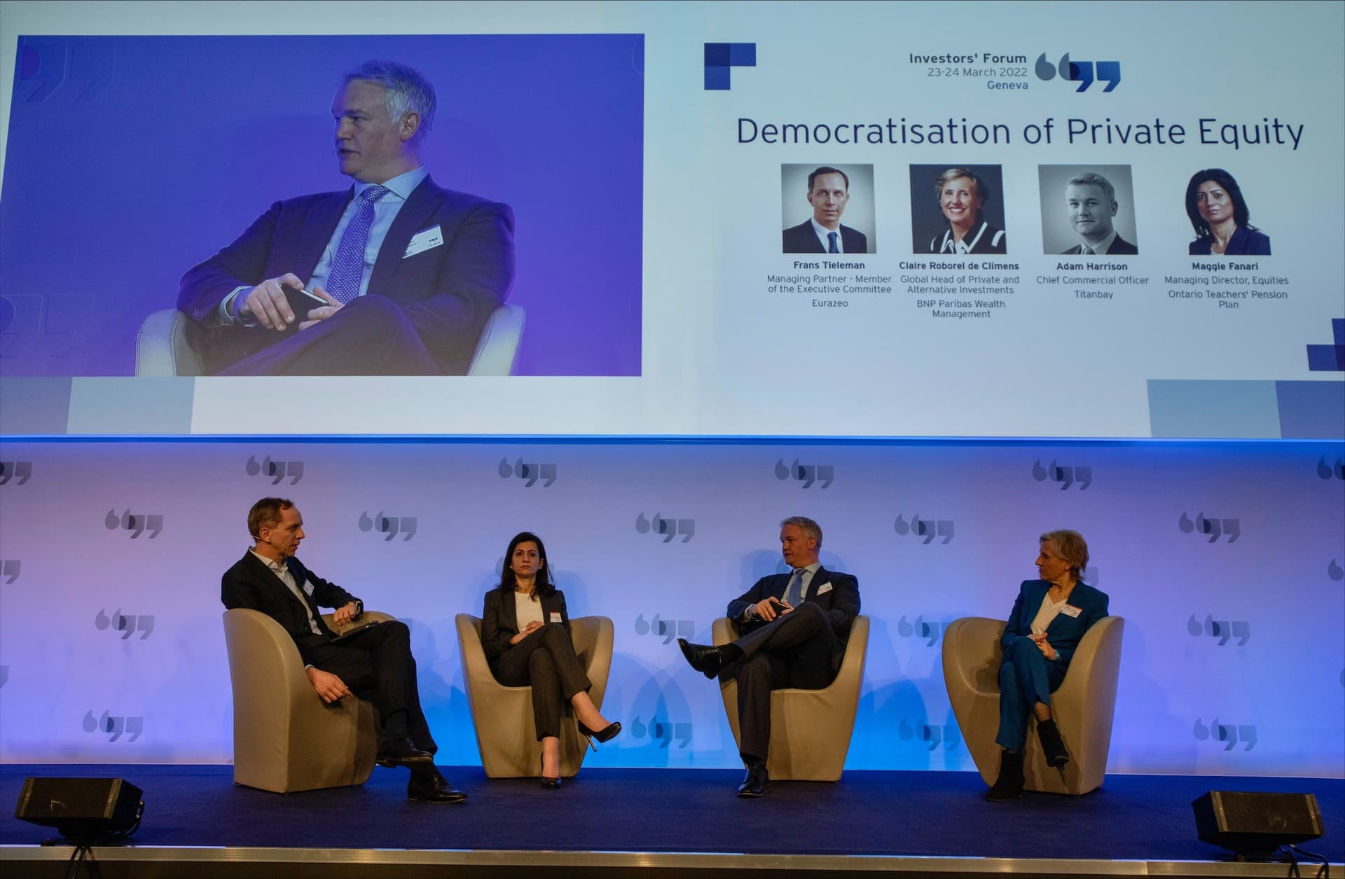 Invest Europe Investors' Forum Geneva democratisation panel