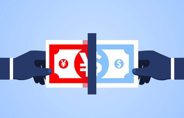 US dollar Japanese yen currency