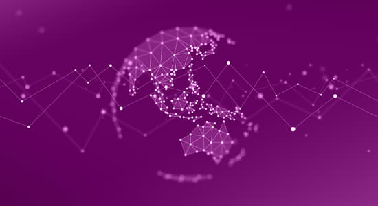 Pan Asia geometric network world map