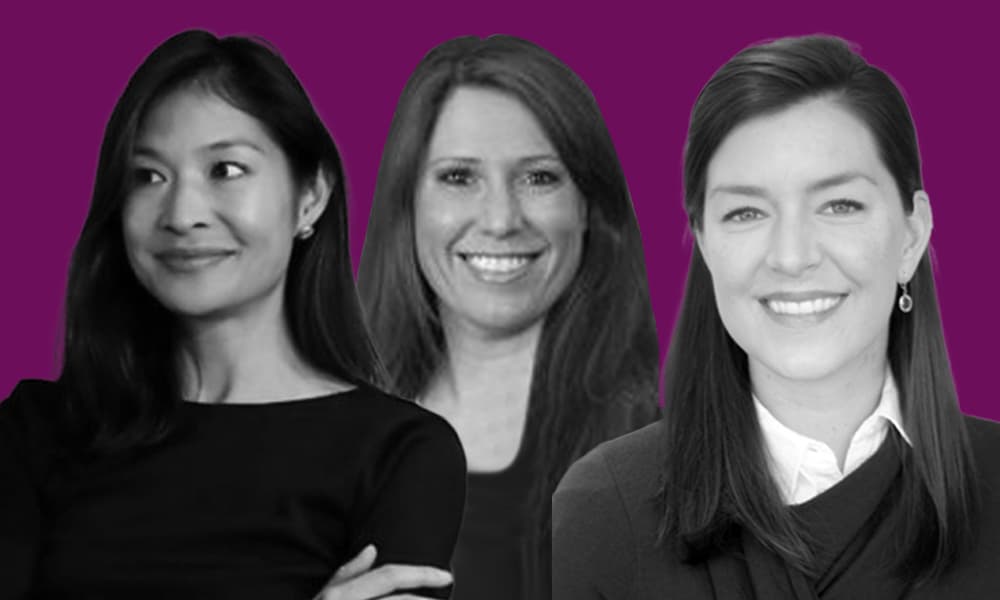 Priscilla Guevara, partner at Science Ventures; Julia Boyd, partner at Reed Smith; and Lane McDonald, managing director at Ontario Municipal Employees Retirement System