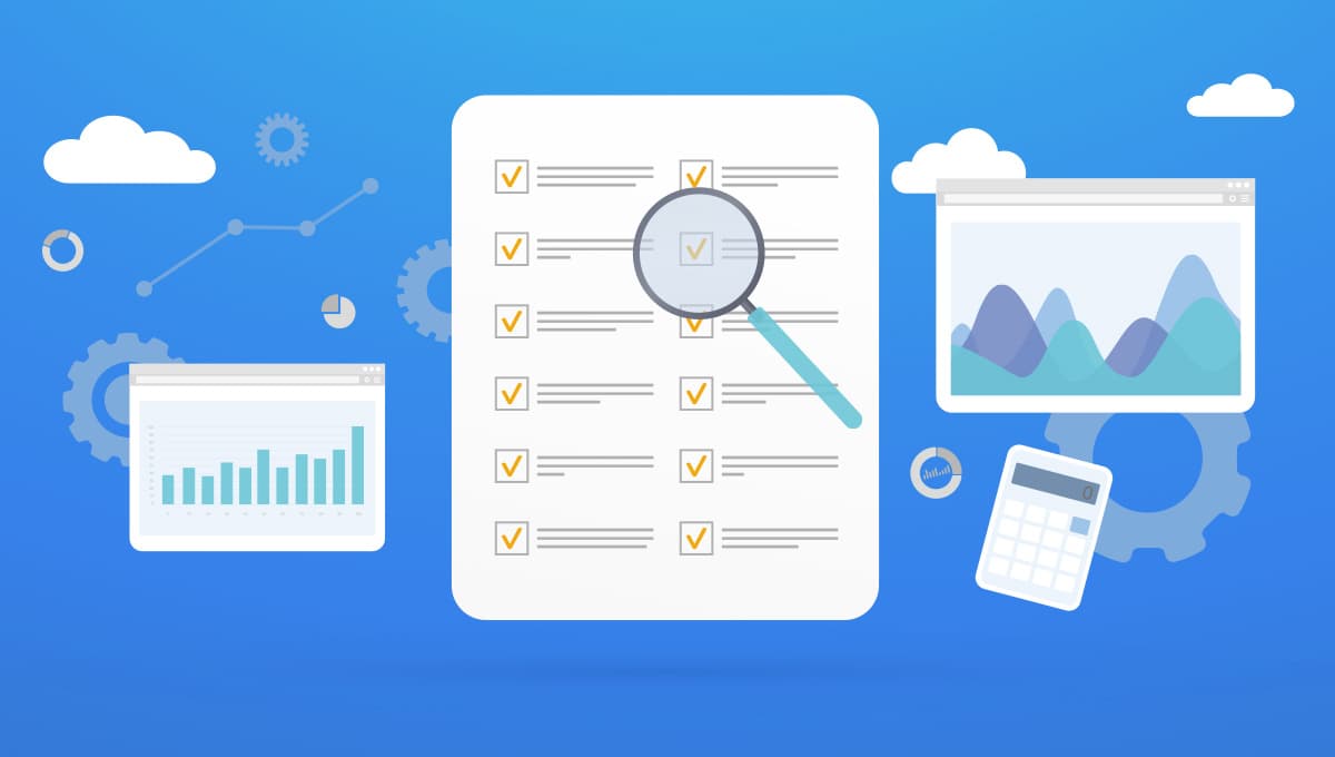 Illustration of form filling exercises including due diligence examinations and data analysis
