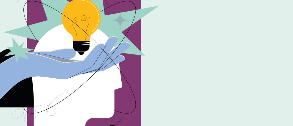 A lightbulb signifying a bright idea
