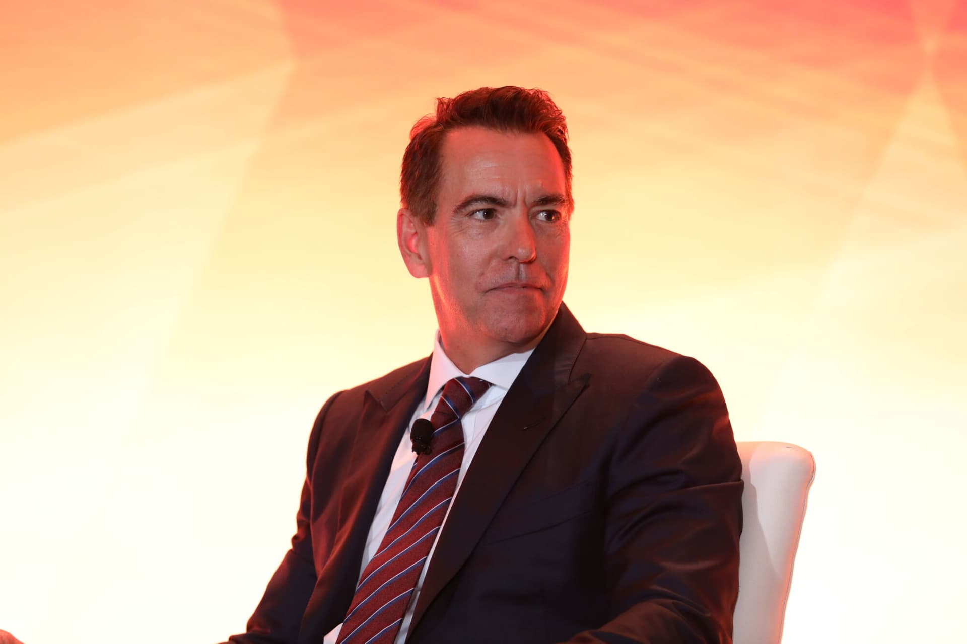 Orlando Bravo, founder and managing partner of Thoma Bravo, speaking onstage at PEI Group's NEXUS 2024 summit