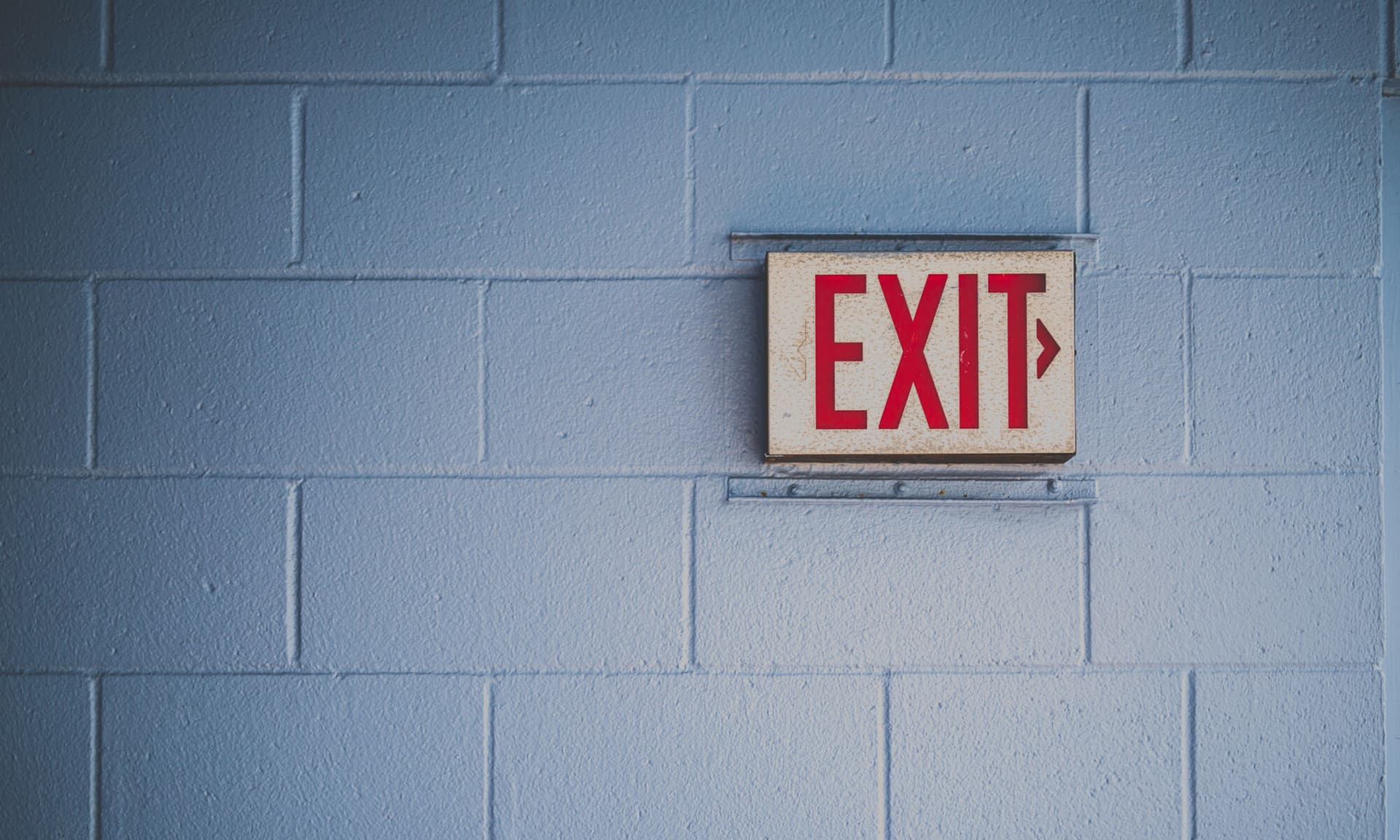 Exit sign
