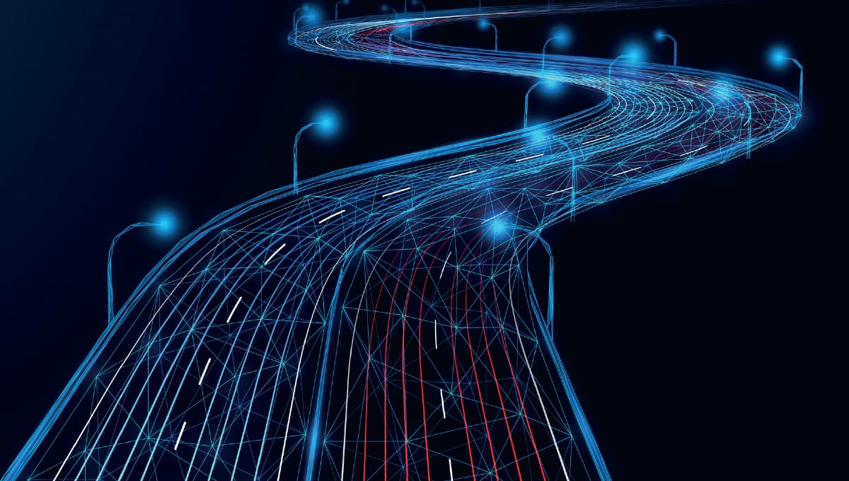 Tech highway illustration