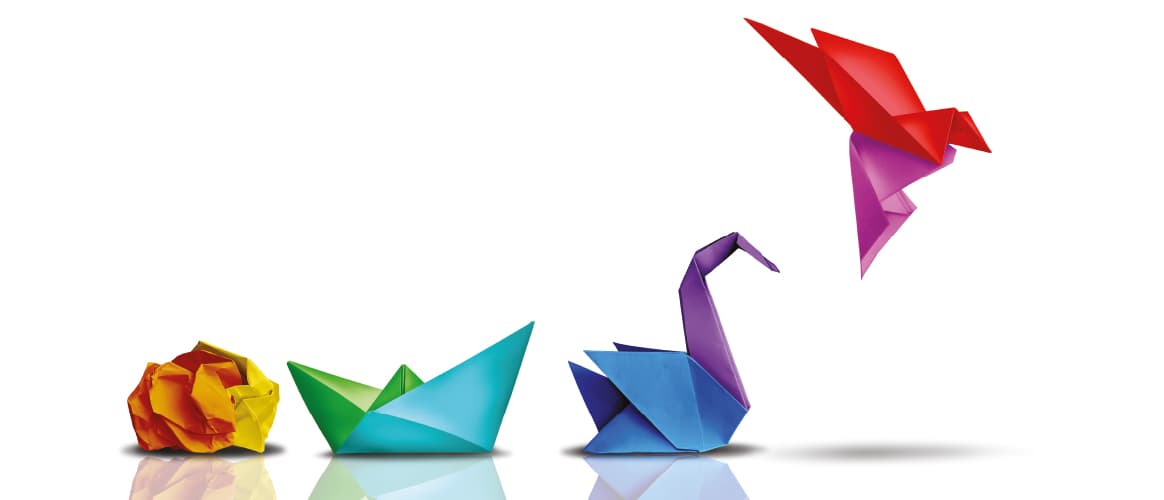 Origami birds