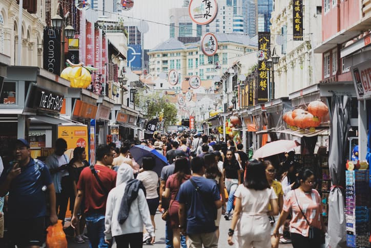 Singapore crowd
