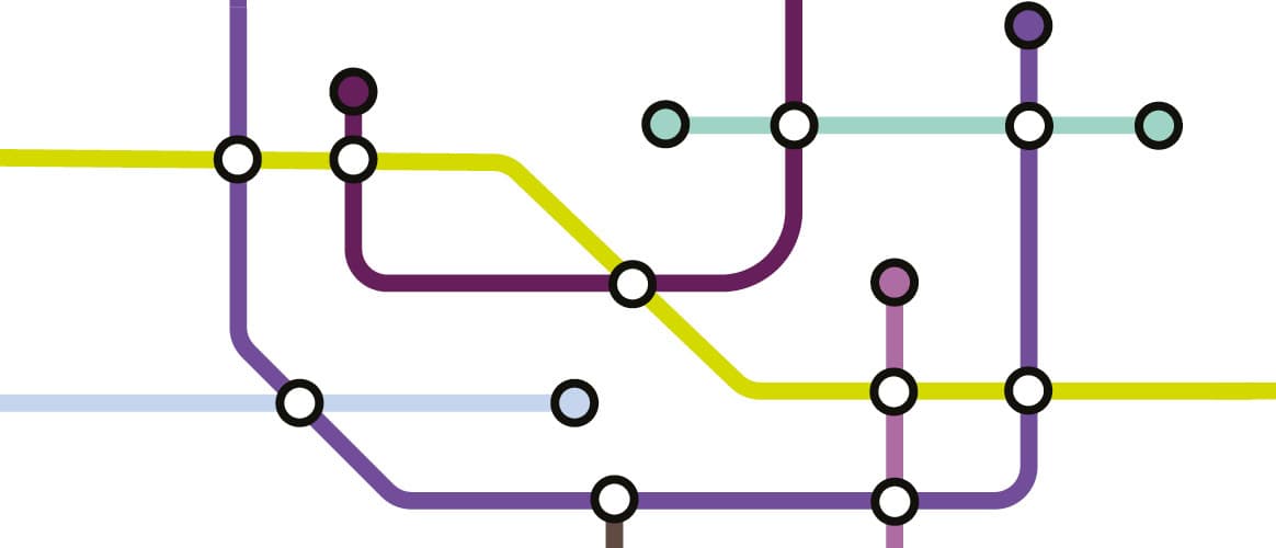 Tube map for Future 40 2025 cover