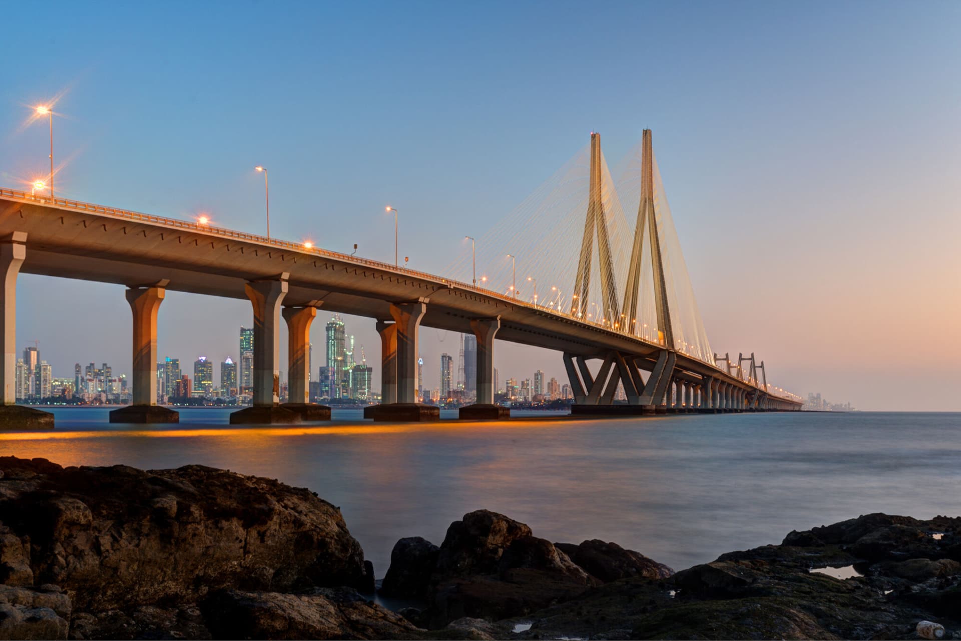 Bandra Worli Sea Link Mumbai taken in 2015