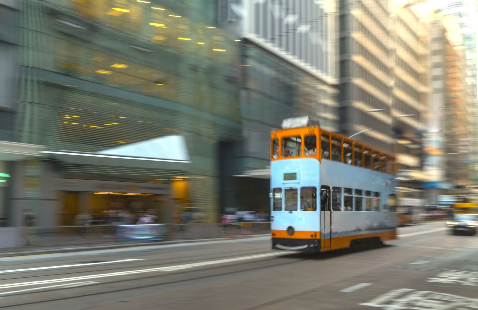 HK tram in Central