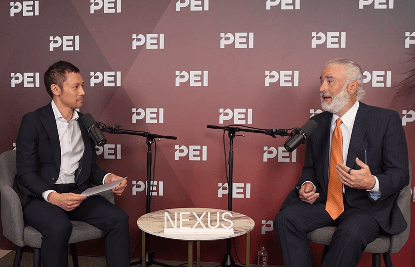Bain's Hugh MacArthur with PEI's Adam Le at Nexus 2026