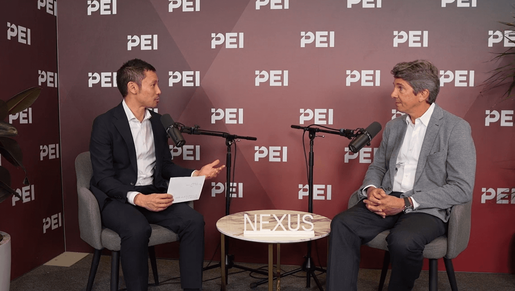 PEI's Adam Le speaking with Philip Richter, president of Hollow Brook Wealth Management at NEXUS 2026