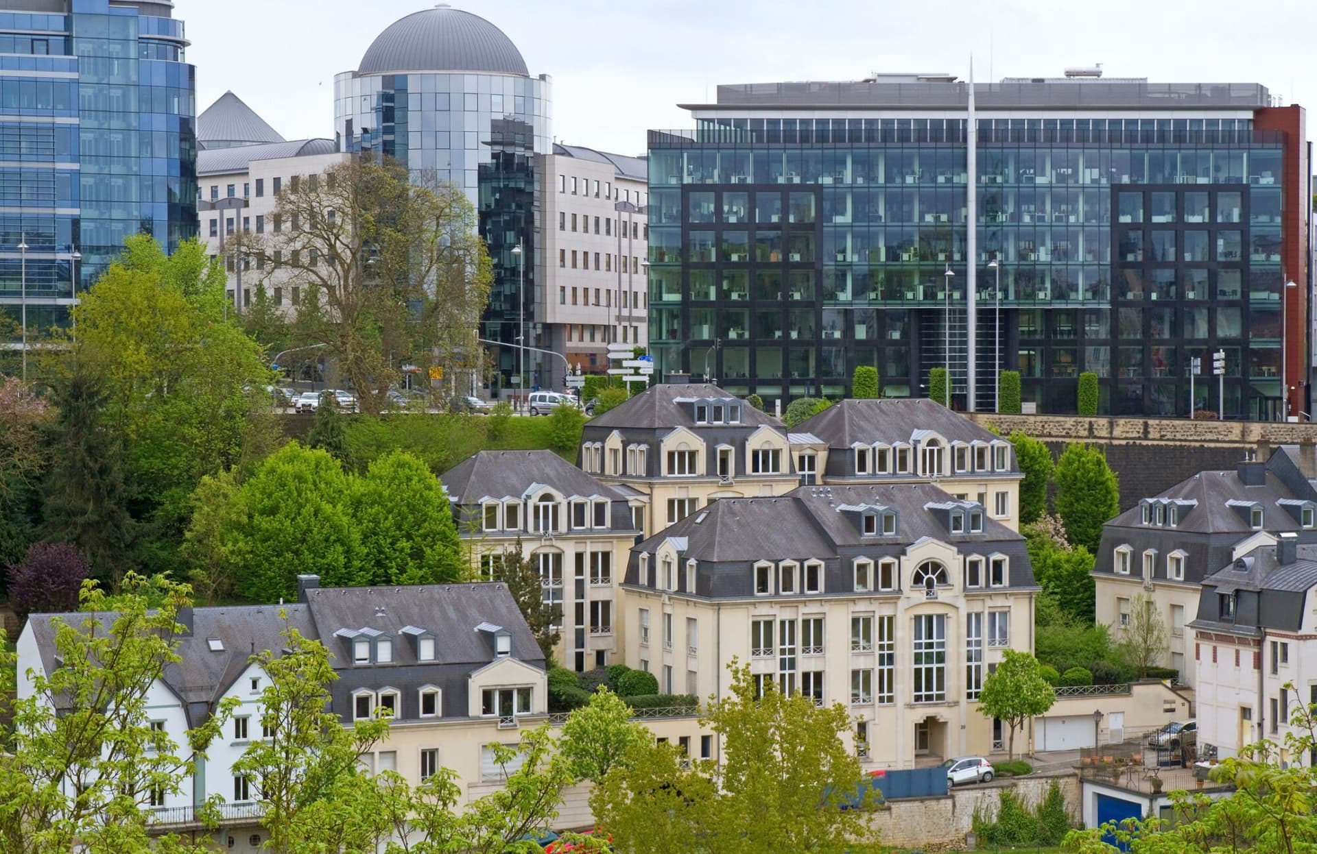 Panoramic view of Luxembourg City