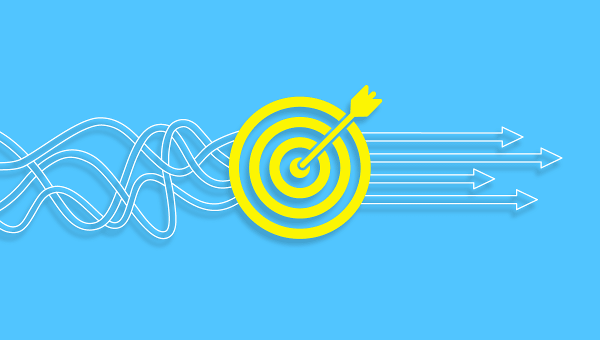 Arrow into target