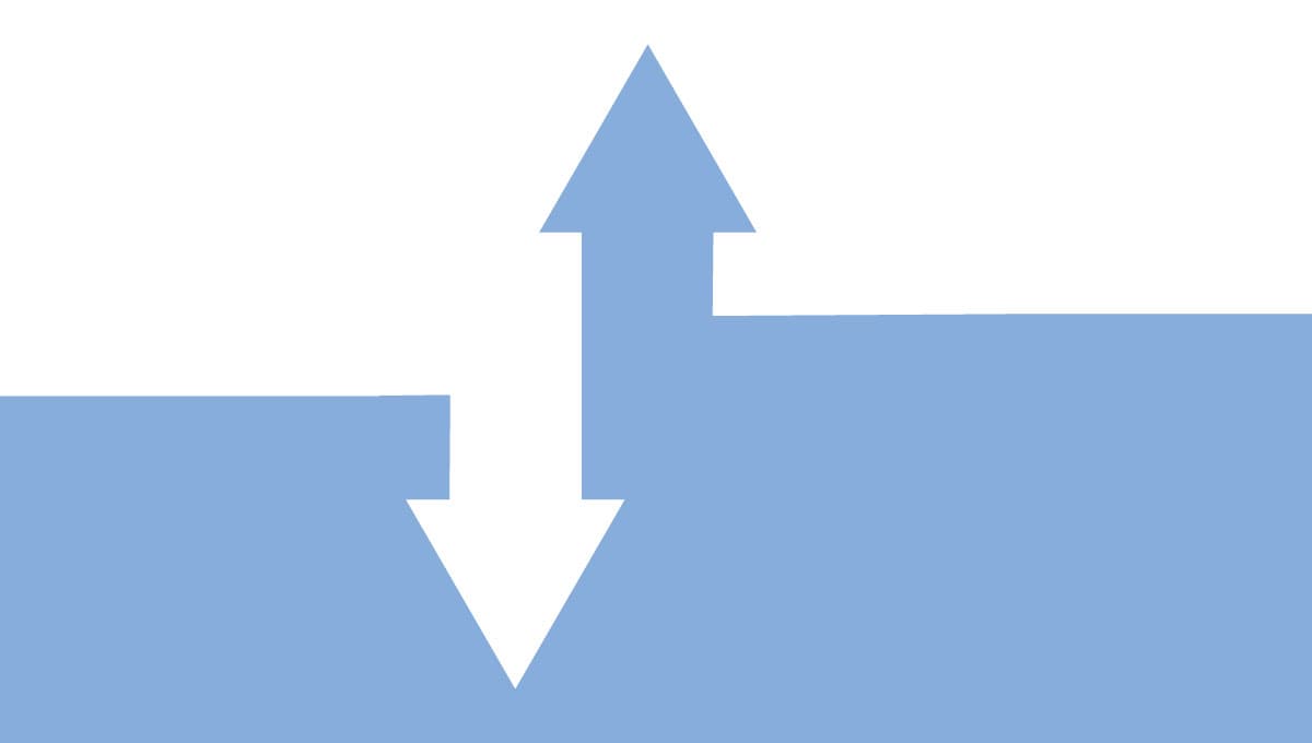 Arrows up and down t5