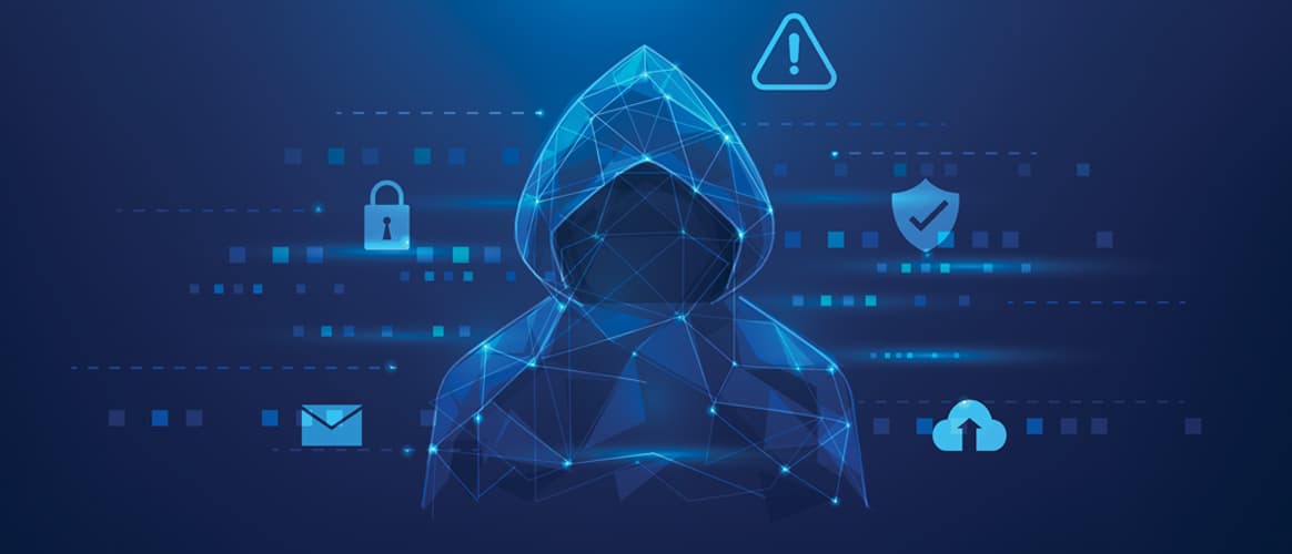 An illustration of a web hacker