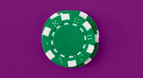 A photo of a stack of poker chips