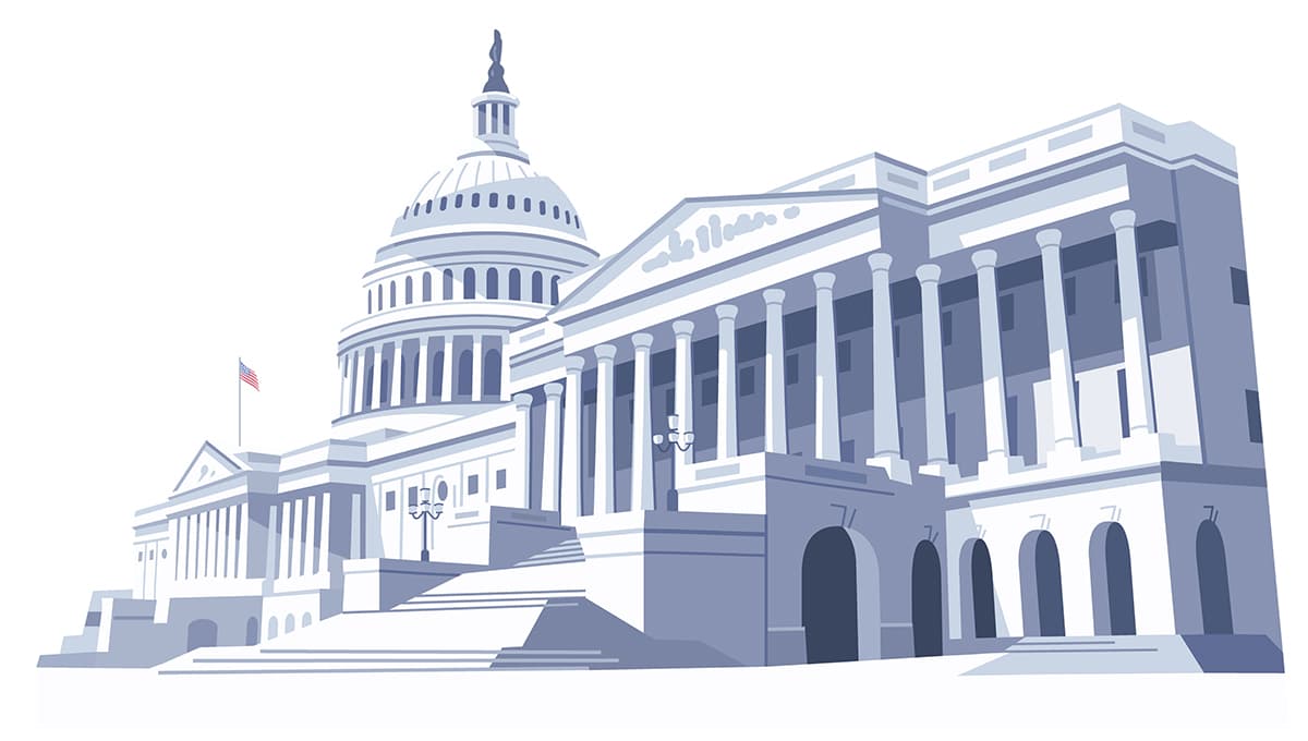 An illustration of the US Capitol building