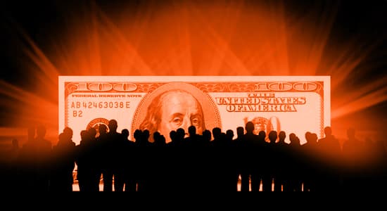 money crowd dollar wealth
