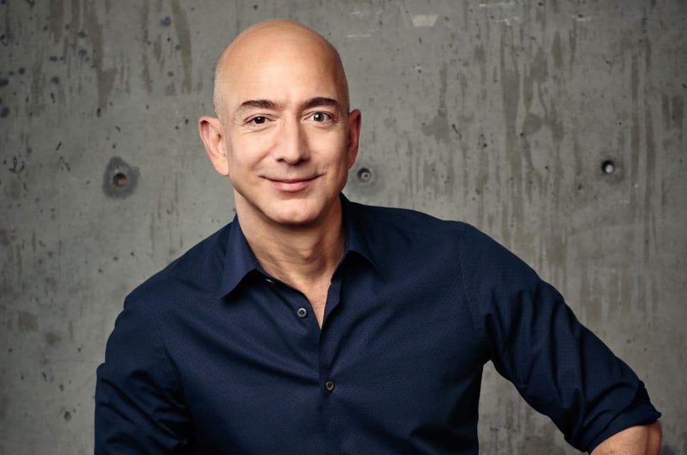 Photo of Jeff Bezos, founder of Amazon e-commerce company