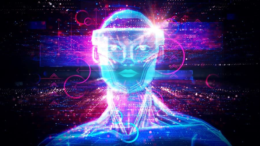 Conceptual illustration of artificial intelligence.