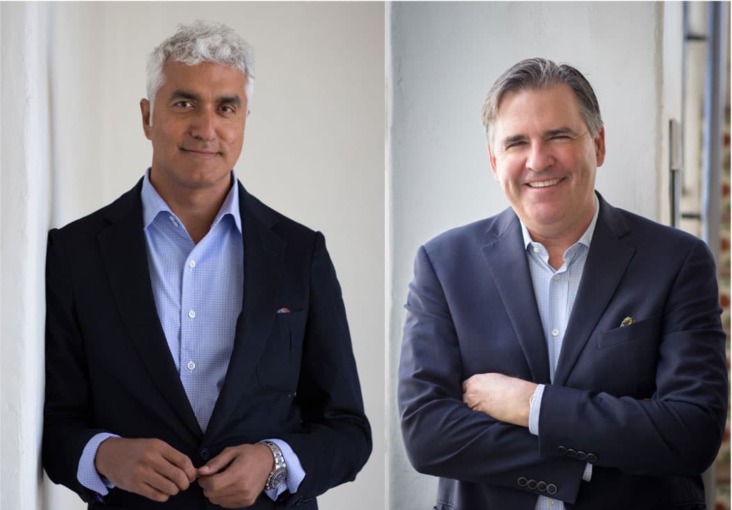 Photo of Sumant Mandal and Jamie Montgomery, co-founders of March Capital.